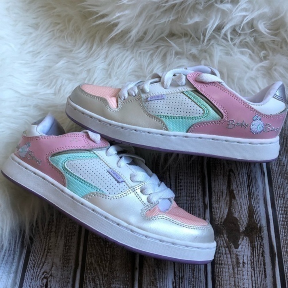 Osiris Betty bones glow pink skater shoes